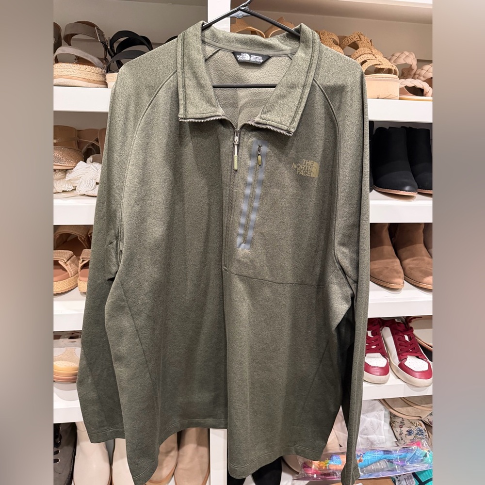 The North Face Olive Green Half Zip - 3XL - Picture 1 of 2